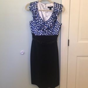 White House black market sheath dress with belt